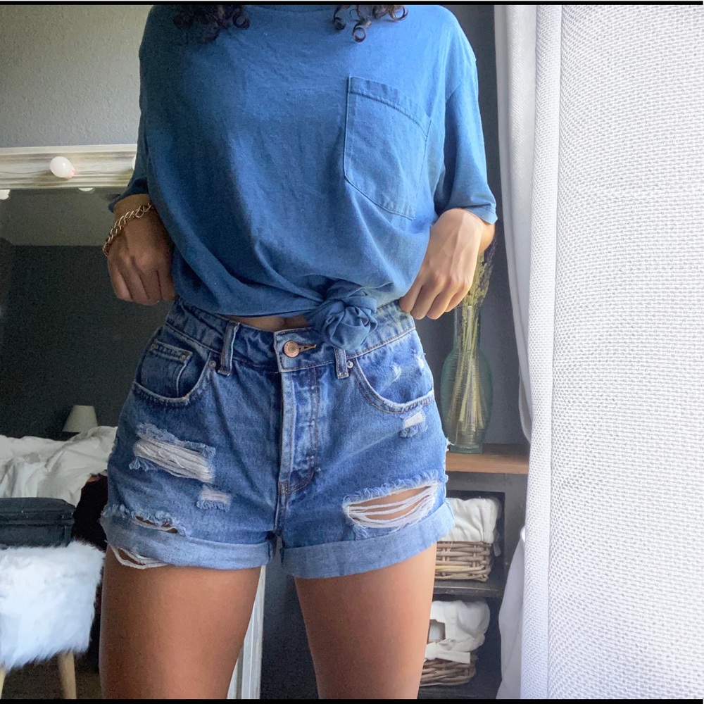 Destroyed mom shorts